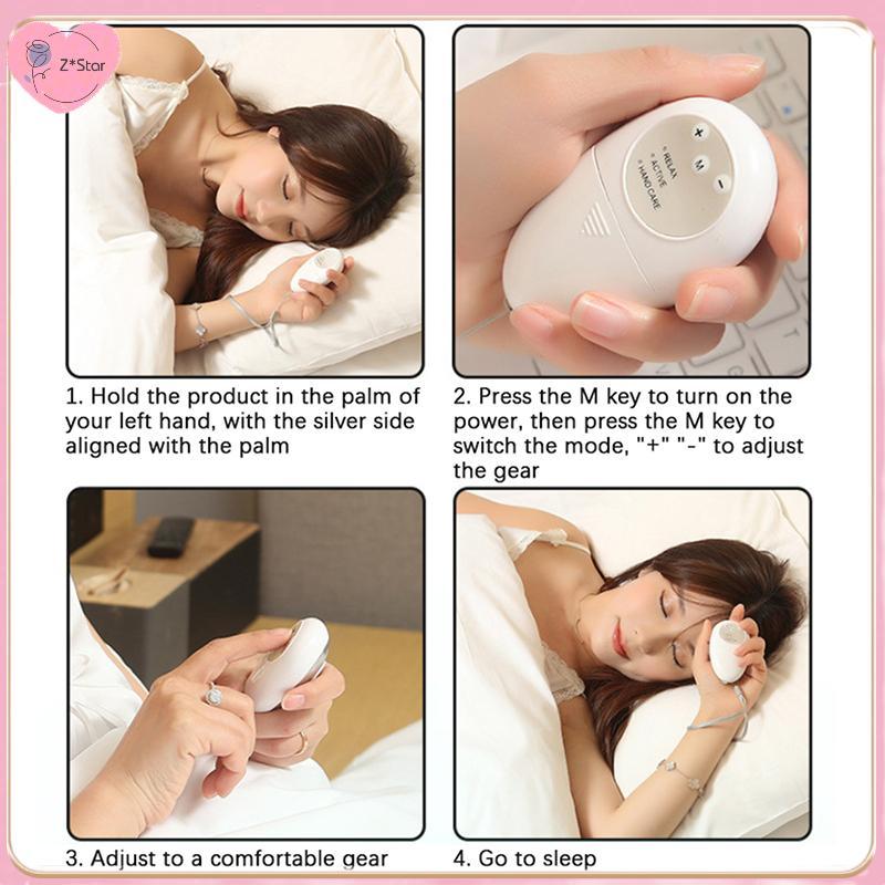 Z*Star Sleep Aid มือถือไมโครกระแสบรรเทาความวิตกกังวลซึมเศร้า Fast Sleep Device .