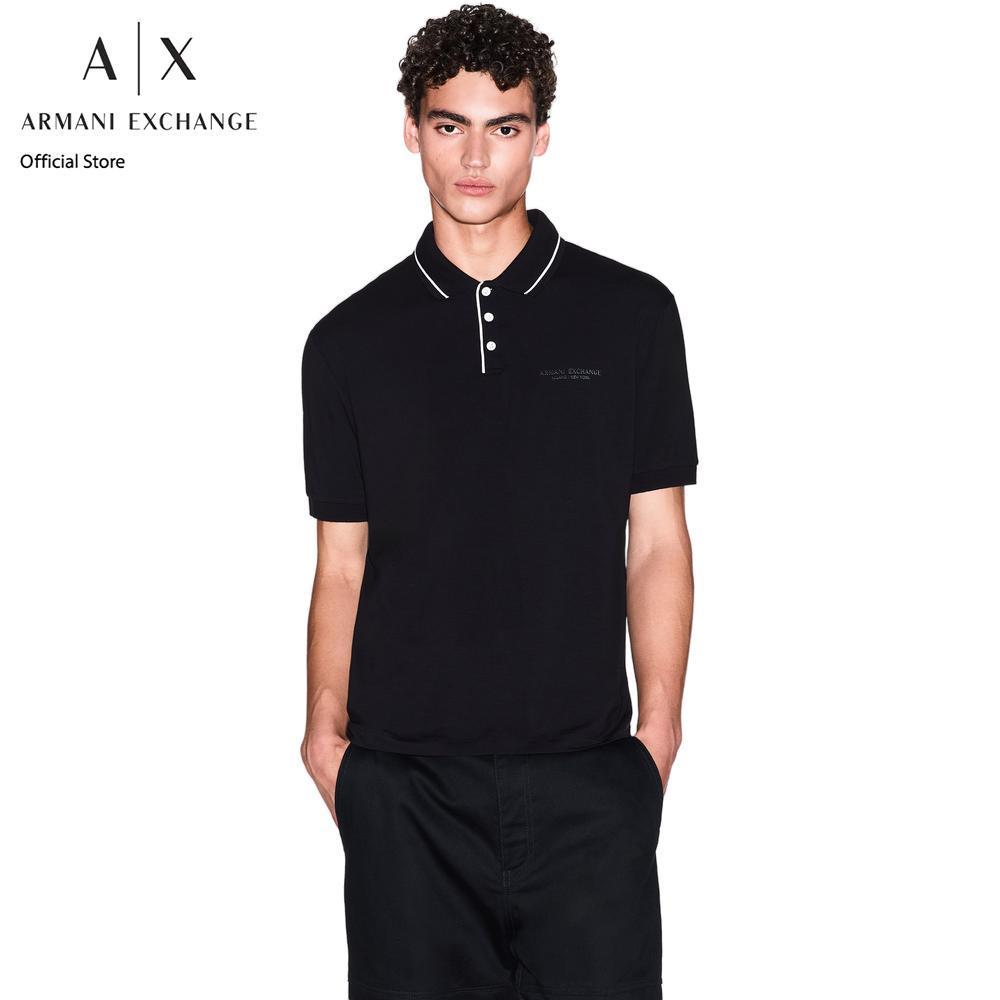 Armani Exchange เสื้อโปโล รุ่น XM001557-AF10363-UC001-สีดำ