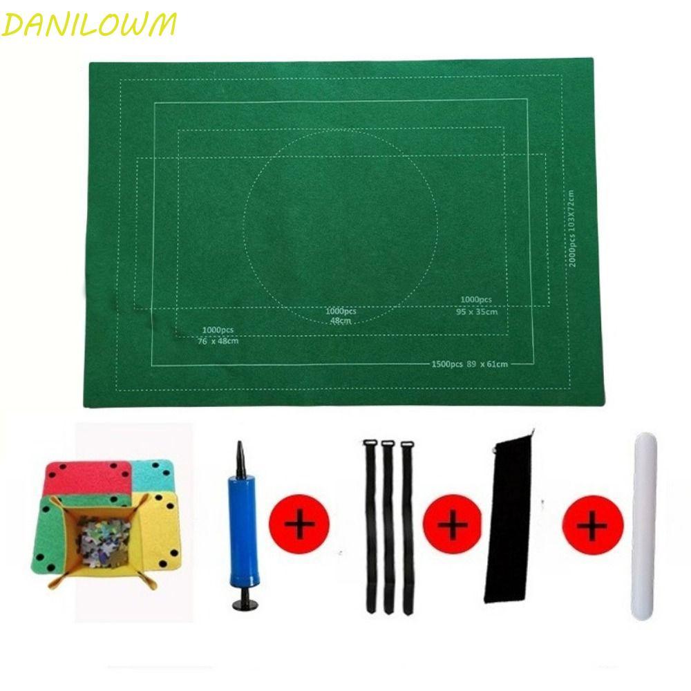 DANILOWM Puzzle Saver Pad, โพลีเอสเตอร์ลื่นจิ๊กซอว์ปริศนาชุด,พร้อมInflatable stick 1500/2000/3000 ชิ