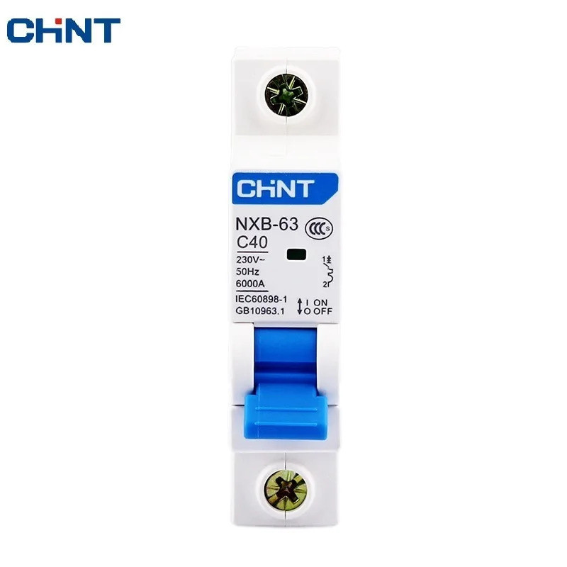 FZCHNT CHINT NXB-63 1P AC 230/400V Miniature Circuit Breaker C 6 10 16 20 25 32 40 63A Overload Prot