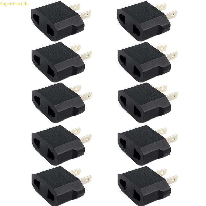 ที่ดีที่สุด 10 ชิ้น US EU ถึง US Euro Euro Euro Euro Euro Euro Europe Plug Converter Travel Adapter 