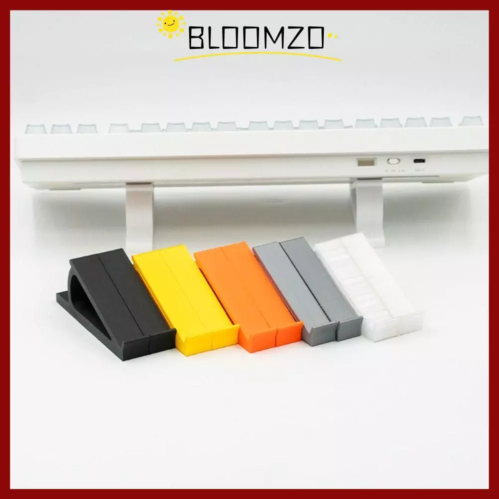 จัดส่งจากประเทศไทยBLOOMZO 1 คู่คีย์บอร์ดคอมพิวเตอร์ Riser, อุปกรณ์เสริมแบบพกพาคีย์บอร์ดขาตั้งยกระดับ, ที่วางจอภาพมุมคีย์บอร์ดยกพลาสติก