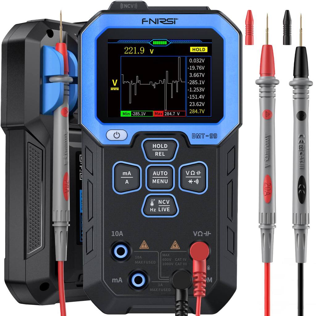 好货 FNIRSI DMT-99 มัลติมิเตอร์แบบดิจิตอล 9999 นับ 1000V 10A AC DC PDNY