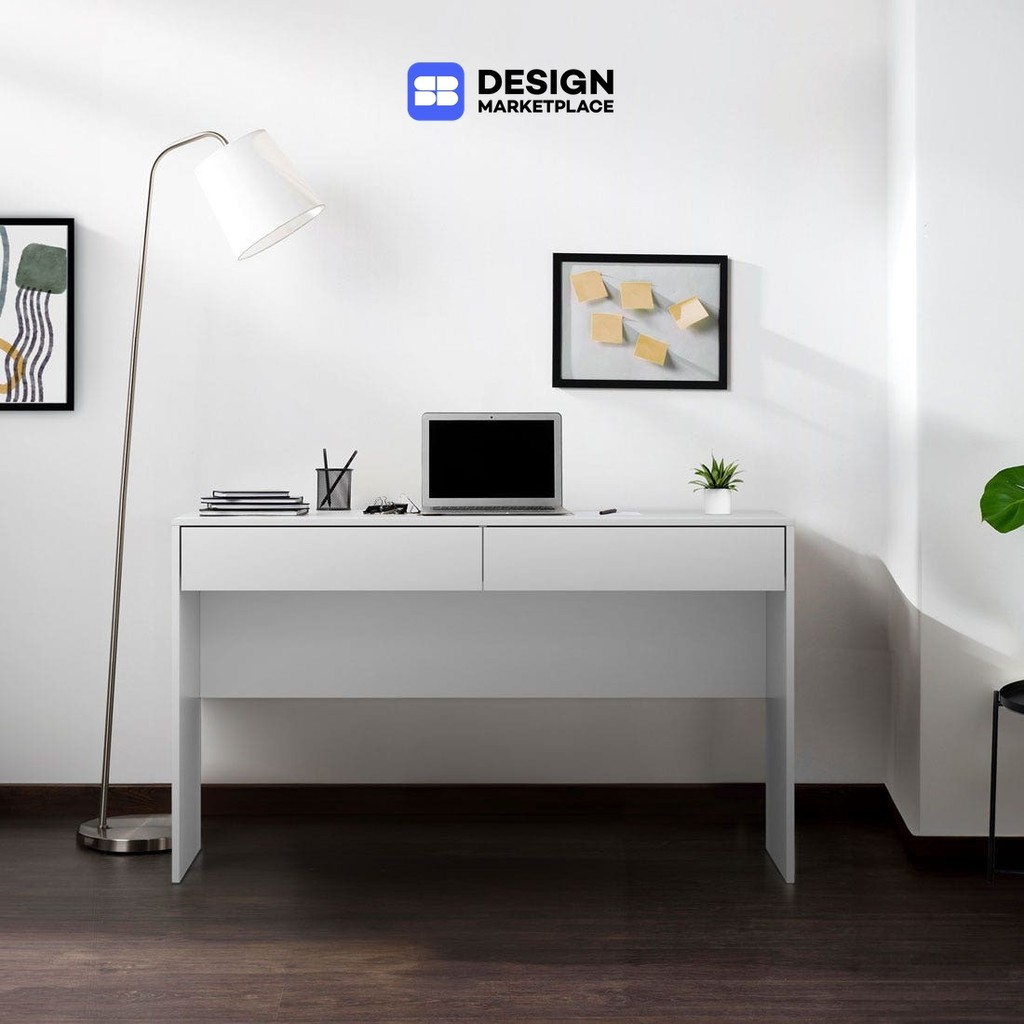 SB Design Square โต๊ะทำงาน รุ่น Pause ขนาด 120 ซม. สีขาว (120x40x75 ซม.)  แบรนด์ KONCEPT FURNITURE
