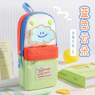 การจับคู่สี ตีนตุ๊กแก กล่องดินสอมูลค่าสูงความจุขนาดใหญ่กล่องเครื่องเขียนอุปกรณ์การเรียนwj845