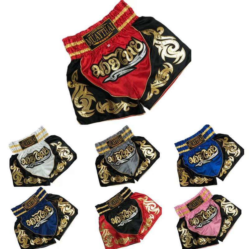 Embroidery Explosion Models Muay Thai Shorts Boxing Freedom Boxing Pants Embroidery Explosion Models