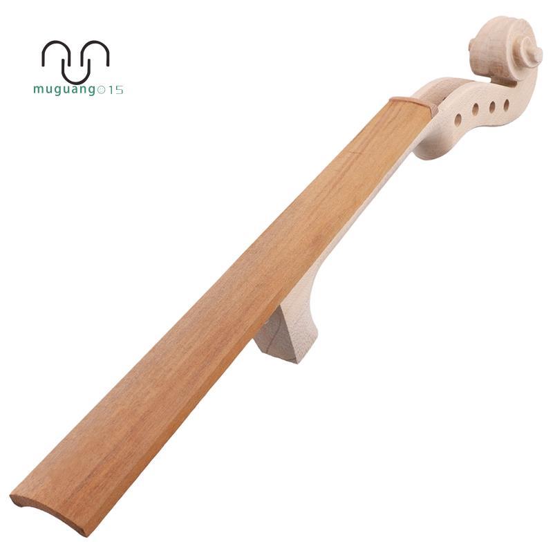 [ขาย M5]เปลวไฟที่ยังไม่เสร็จไวโอลินคอ Headstock Scroll 4/4 Unvarnished DIY ไวโอลินหัว Peg กล่อง