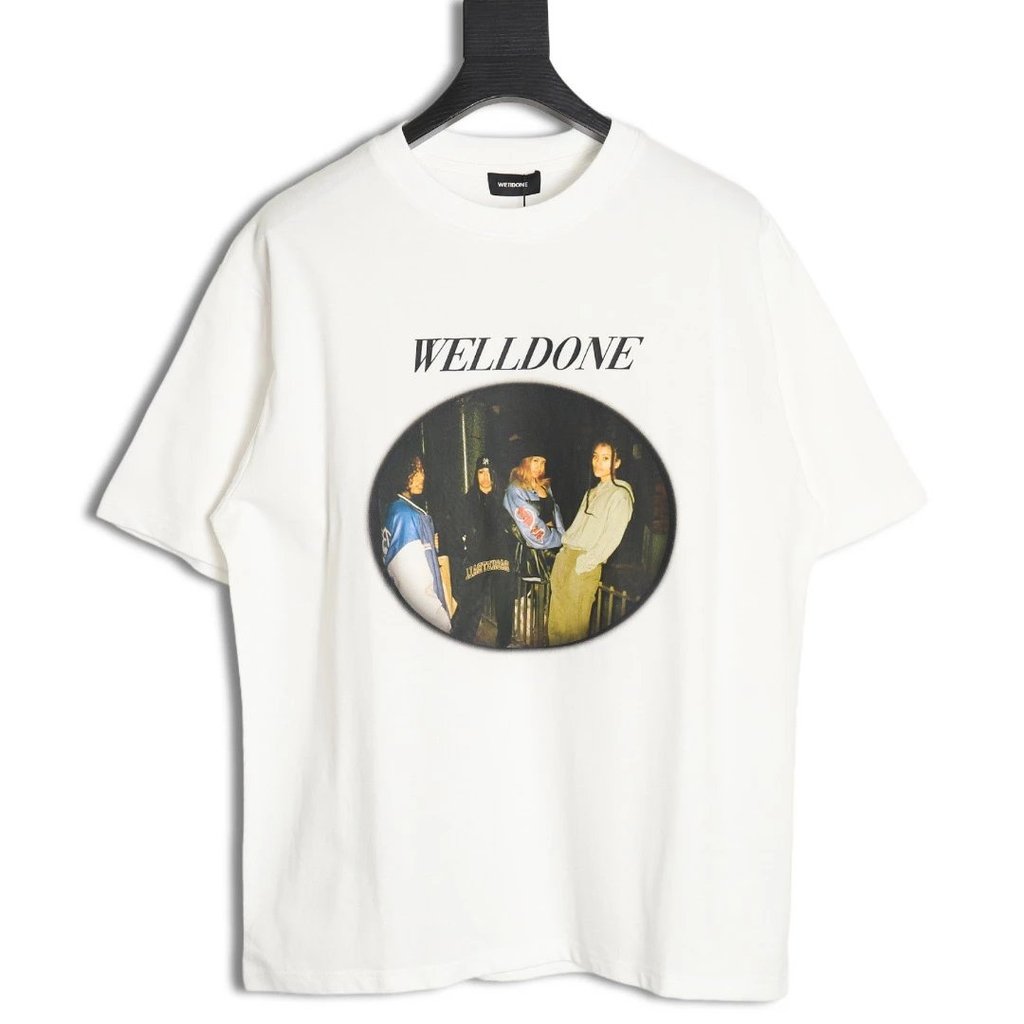 WE11 DONE 24SS Blurry Portrait เสื้อยืดแขนสั้น
