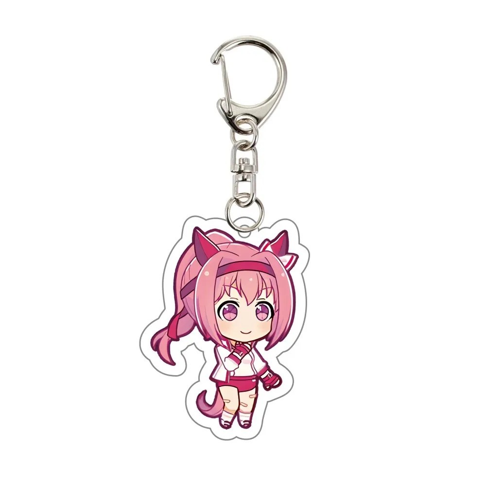 พวงกุญแจอนิเมะ Uma Musume Pretty Derby โปร่งใส micha chibi Oguri Cap Silence Suzuka Agnes Tachyon อุ