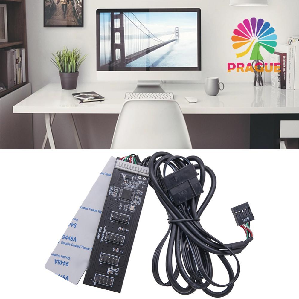 USB2.0 9pin Header USB 1 ถึง 4 ชาย 9Pin ภายใน USB Hub Port Multiplier ที่มีประโยชน์