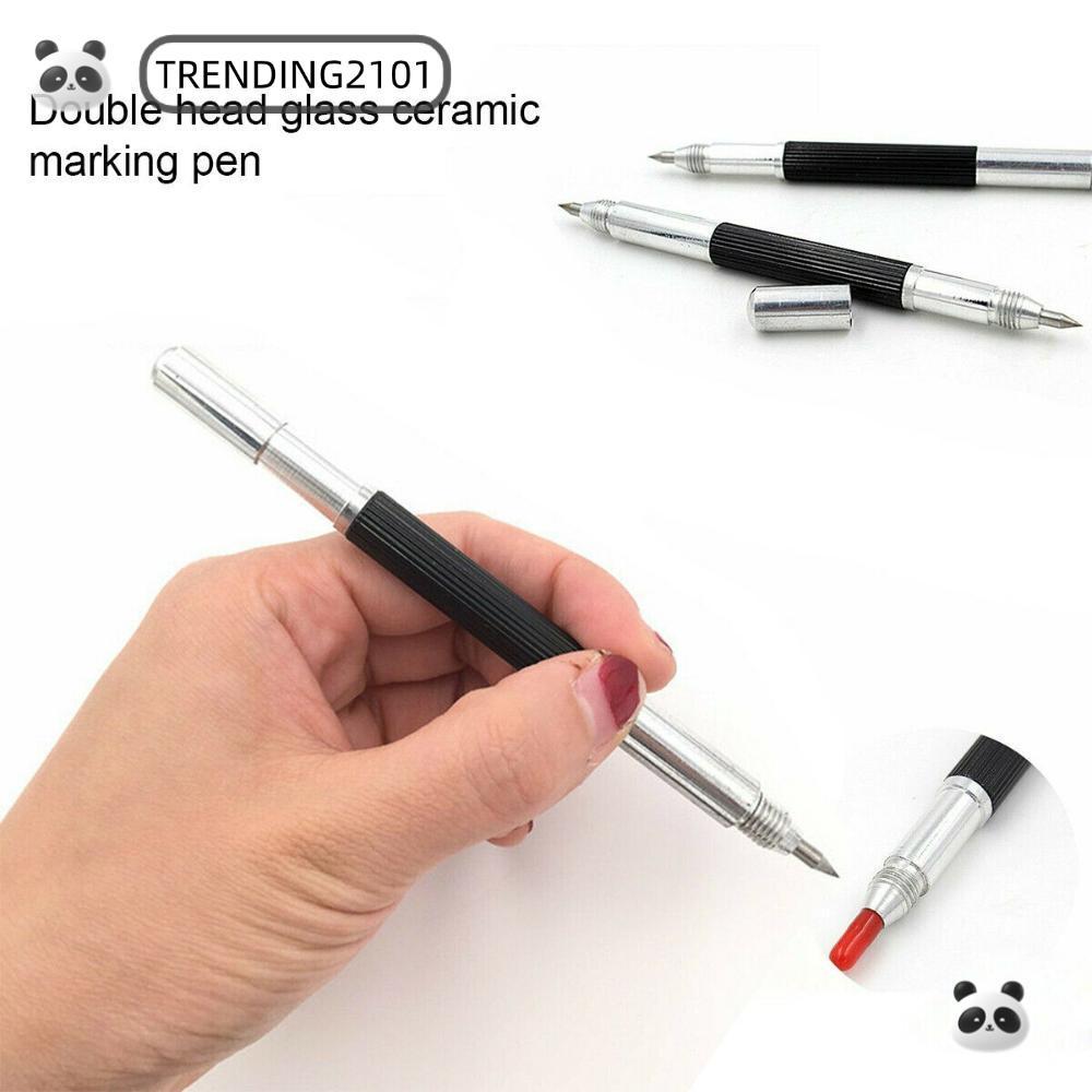 กําลังมาแรง Tip Scriber Metal Marker Double-headed Portable Ceramics Glass แกะสลัก