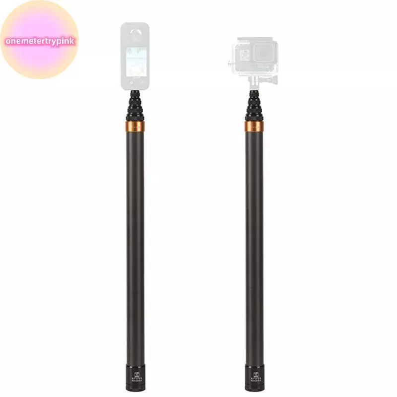 ONEPINK 3M คาร์บอนไฟเบอร์ที่มองไม่เห็น Extended Edition Selfie Sti เสาขยายแบบปรับได้สําหรับ Insta360 กล้องพาโนรามา Action กล้อง thumbnail 6