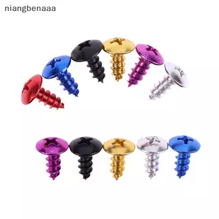 (niangbenaaa) 30 ชิ้น/Pa M5*12 มม.อลูมิเนียมอัลลอยด์รถจักรยานยนต์ Cross Head Self Tapping Bolts สกรู Nut หัวกลมเกลียวเส้นผ่านศูนย์กลางใหม่
