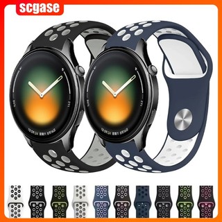 22 มม.ซิลิโคนสําหรับ Xiaomi นาฬิกา S5 สายรัดข้อมือสําหรับ Redmi นาฬิกา 5 Active/5 Lite 3Active/Lite Xiaomi Watch5 S4 47 มม./S3/S2/S1 Active สร้อยข้อมือ