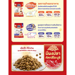 Ginno Cat Food กินโนะ อาหารแมว สูตรดูแลก้อนขน เม็ดเล็ก กินง่าย มีผงคัตสึโอะ เม็ดแมว ขนาด 1.3-1.4kg