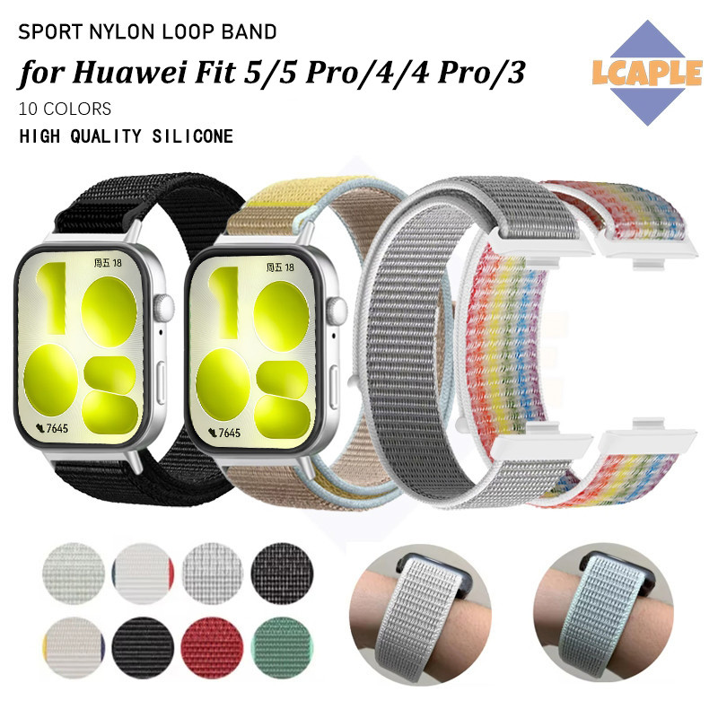 สายคล้องคอไนล่อนกีฬา Huawei Watch Fit 5 4 3 / 5 Pro / 4 Pro เปลี่ยนสายรัดข้อมือสายรัดข้อมืออุปกรณ์เสริม