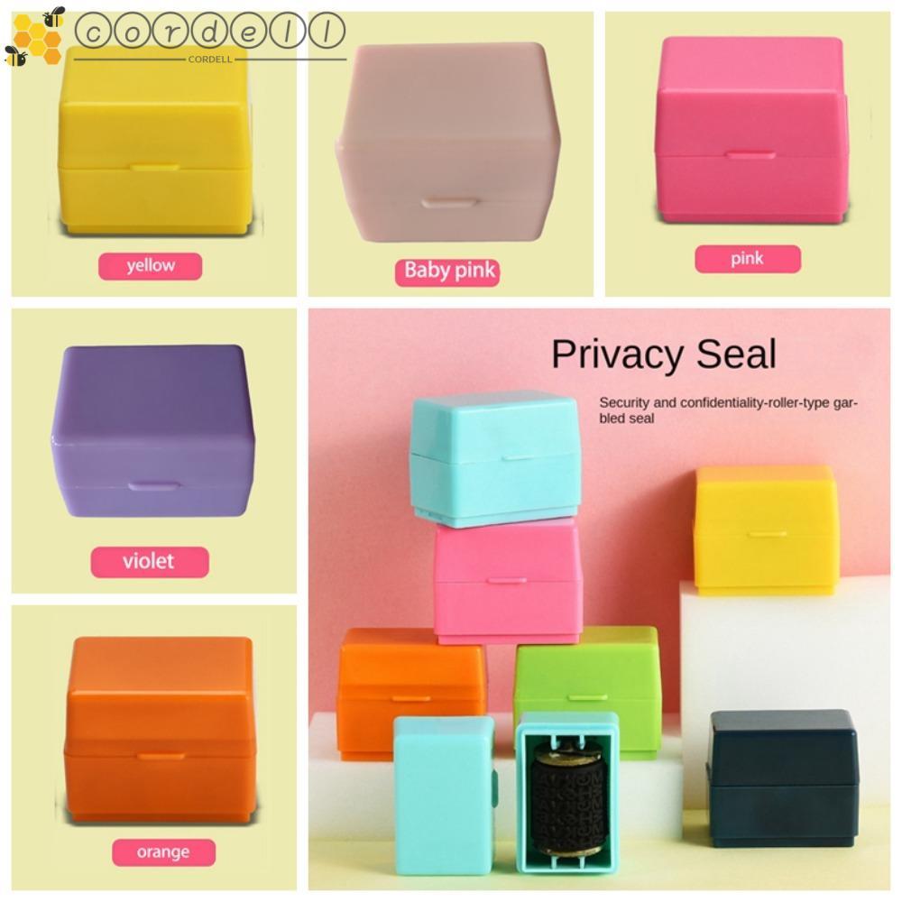 CORDELL Roller Privacy Seal, ABS Theft Protection Privacy Smear Confidentiality Stamp, Privacy Templ