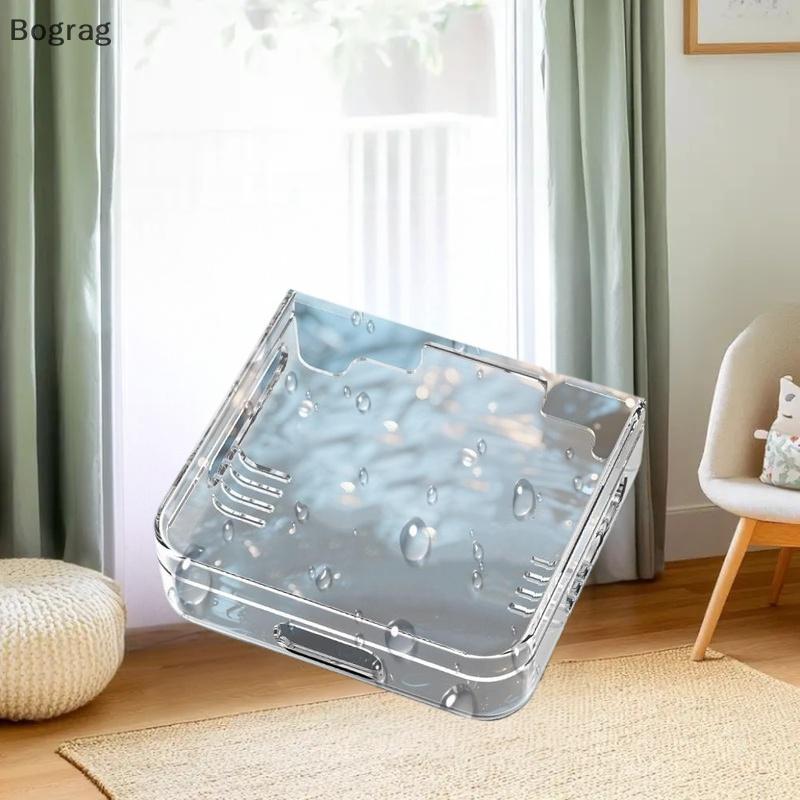 [Bogr] 1 ชุดสําหรับ Miyoo Flip V2/Miyoo Flip Transparent PC Hard Case Shoproof Scratch-Slip Premium 