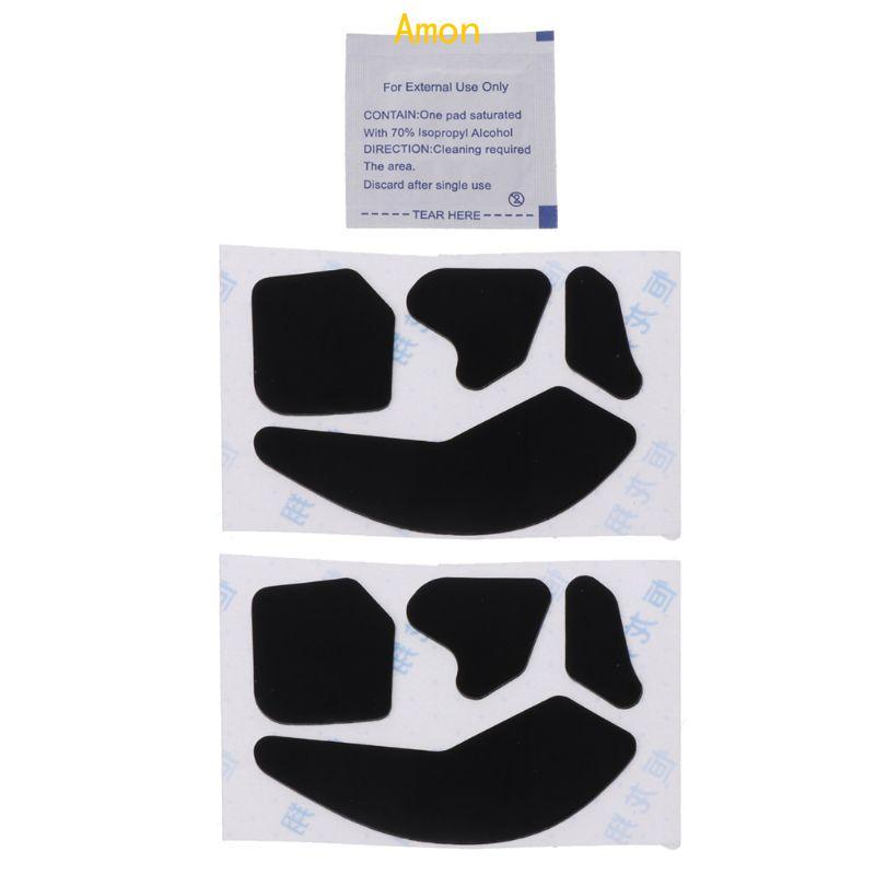 Amon Skates Feet Pads forROCCAT Leadr Mice 0 6MM ความหนาเมาส์สําหรับเล่นเกมเปลี่ยนสติกเกอร์เท้า 2 แพ