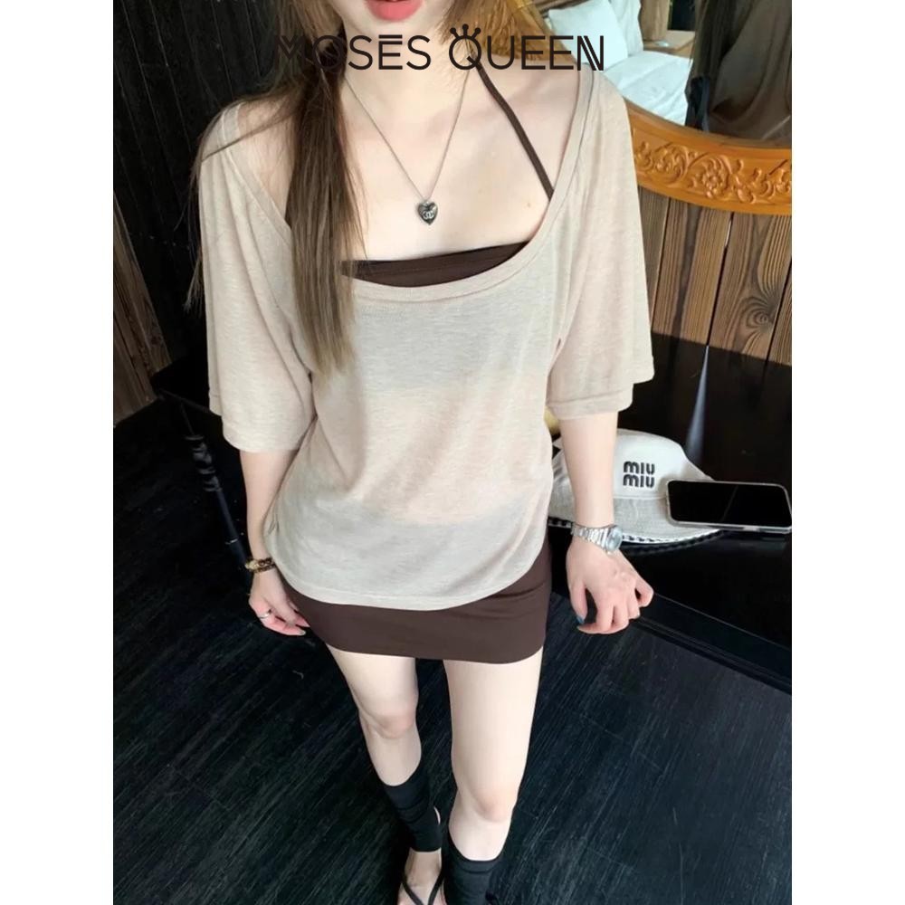 MOSESQUEEN เสื้อกล้ามสไตล์เซ็กซี่สำหรับทุกโอกาสในหน้าร้อน รูปที่ 2