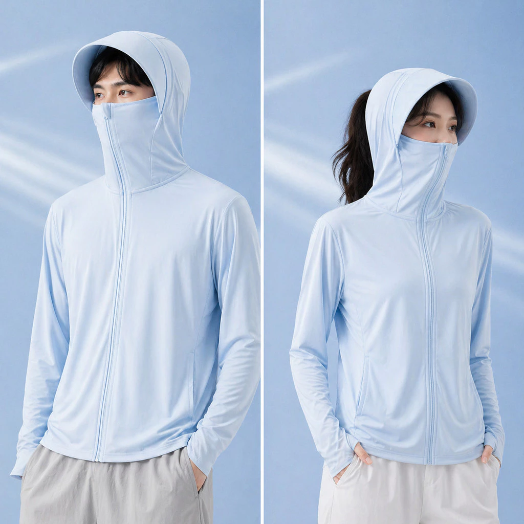 [พร้อมส่ง] เสื้อกันแดด UV UPF50+ ผ้าใยน้ำแข็ง เสื้อคลุมกันแดด รุ่นบาง ระบายอากาศดีมาก เสื้อตกปลา ปั่นจักรยาน แห้งไว