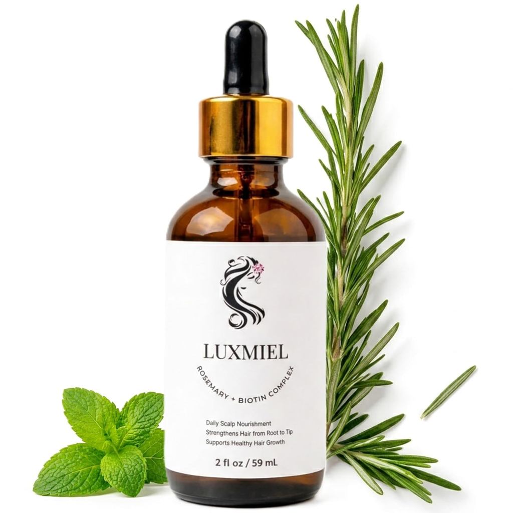 Rosemary Oil for Hair Growth Organic, 100 Pure Organic Rosemary Mint Scalp & Hair Strengthening Oil 