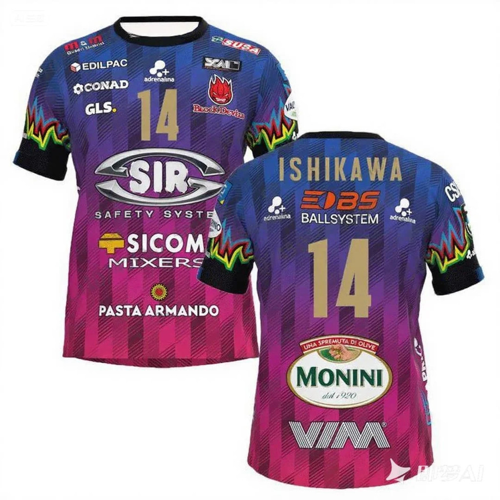 เสื้อกีฬาวอลเลย์บอลสำหรับผู้ชายและผู้หญิง Ishikawa แบบระบายอากาศได้ดี พร้อมใช้งานทั้งในการแข่งขันและสวมใส่ในชีวิตประจำวัน
