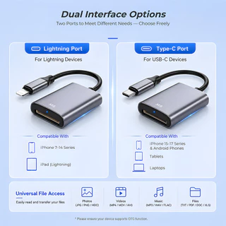 MS Card Reader Sony Memory Stick Pro Duo OTG รองรับ IPh7-17 Android Type-C แท็บเล็ต ใช้กับ MS ยาวสั้น แปลงสัญญาณเร็ว