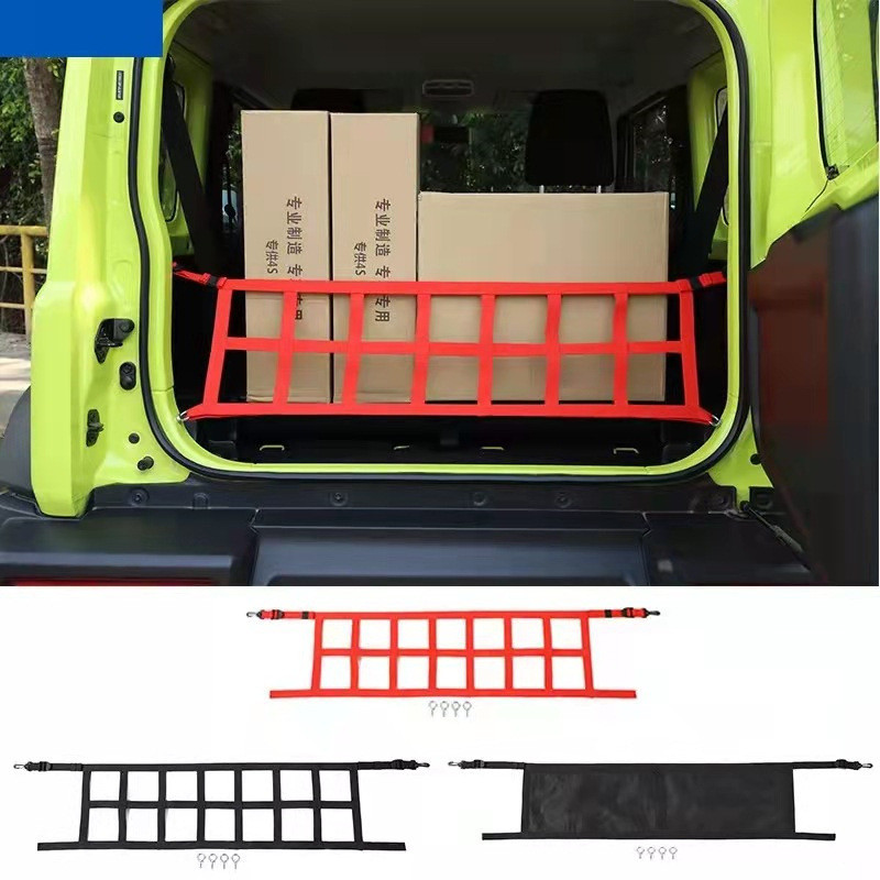 Yuchi International Jimny Accessories 2018+Jimny JB64 JB74 Trunk ที่เก็บกระเป๋าเดินทางสุทธิ
