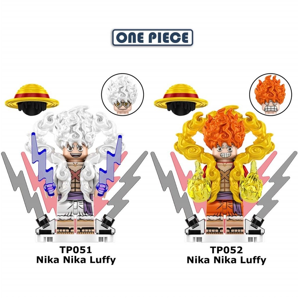 Building Blocks One Piece ห้าความเร็ว Nika Luffy Zoro การศึกษาประกอบอาคารบล็อก Minifigures ของเล่นเด