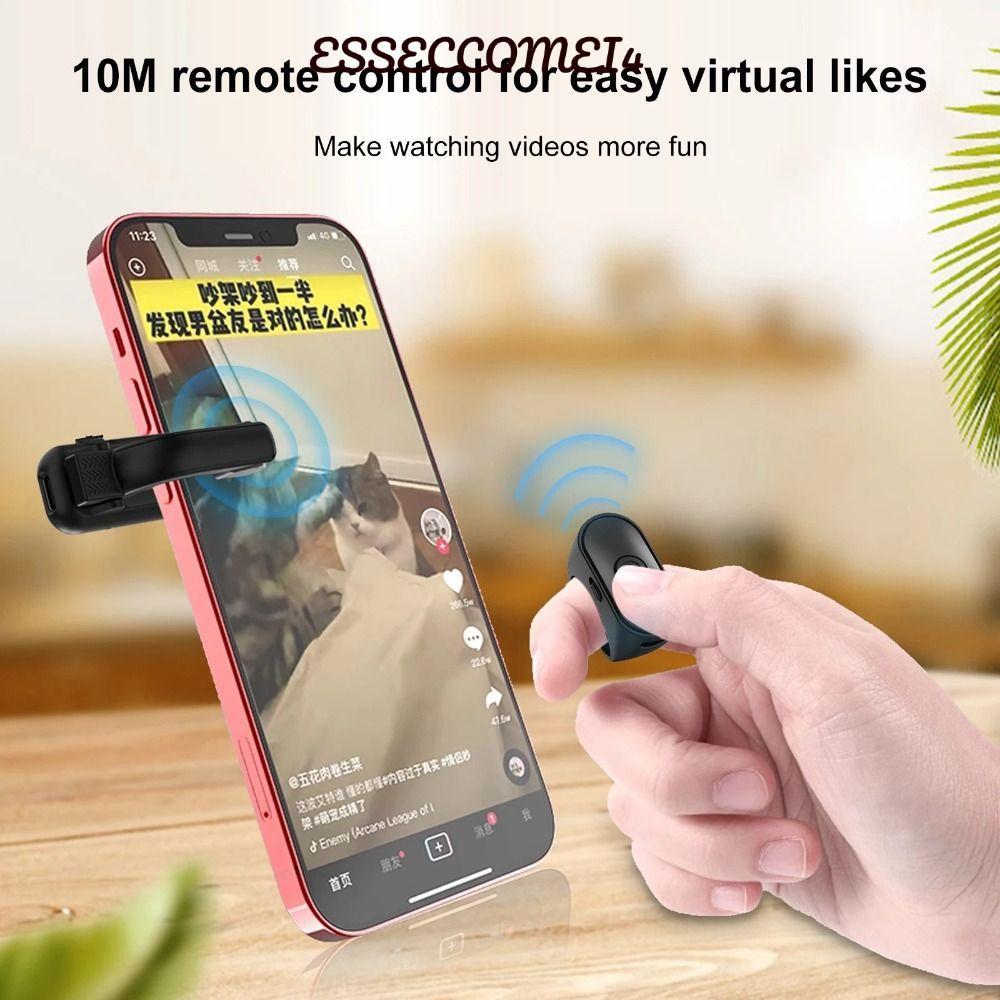ESSECCOMEI4 E-book Page Turner Remote Page, Lightweight 2-in-1 Record Triggers สําหรับ Kindle Digita