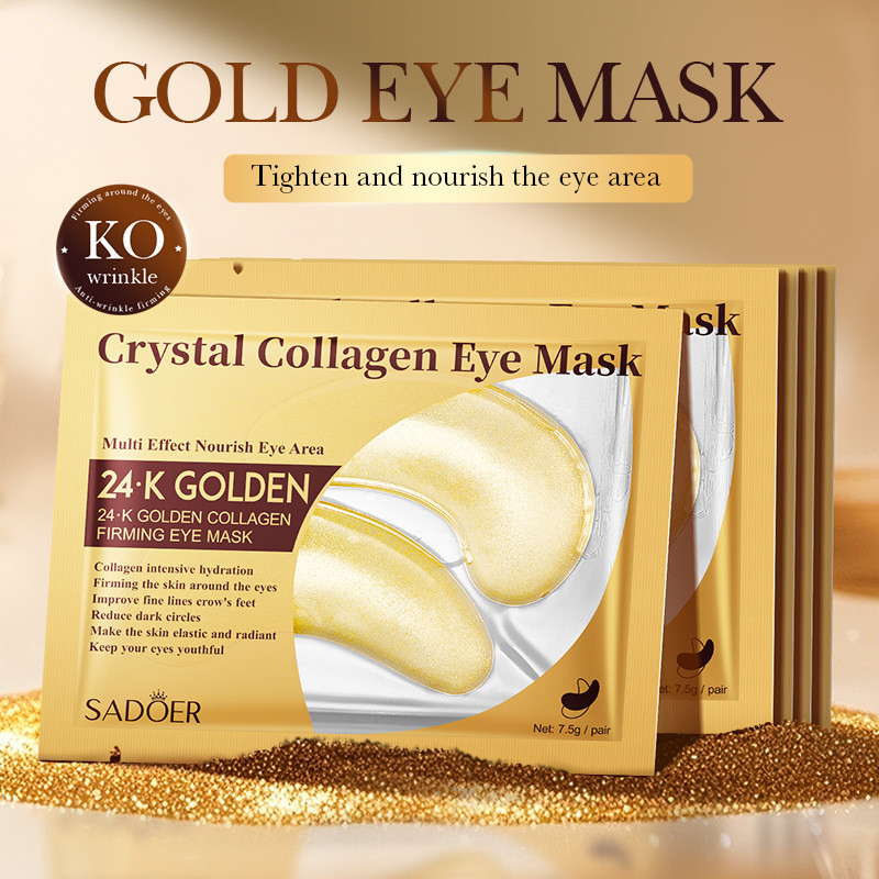 Sadoer Golden All English Eye Protein Mask Moisturizing Eye Collagen 24kmask Firming Mask Firming M9