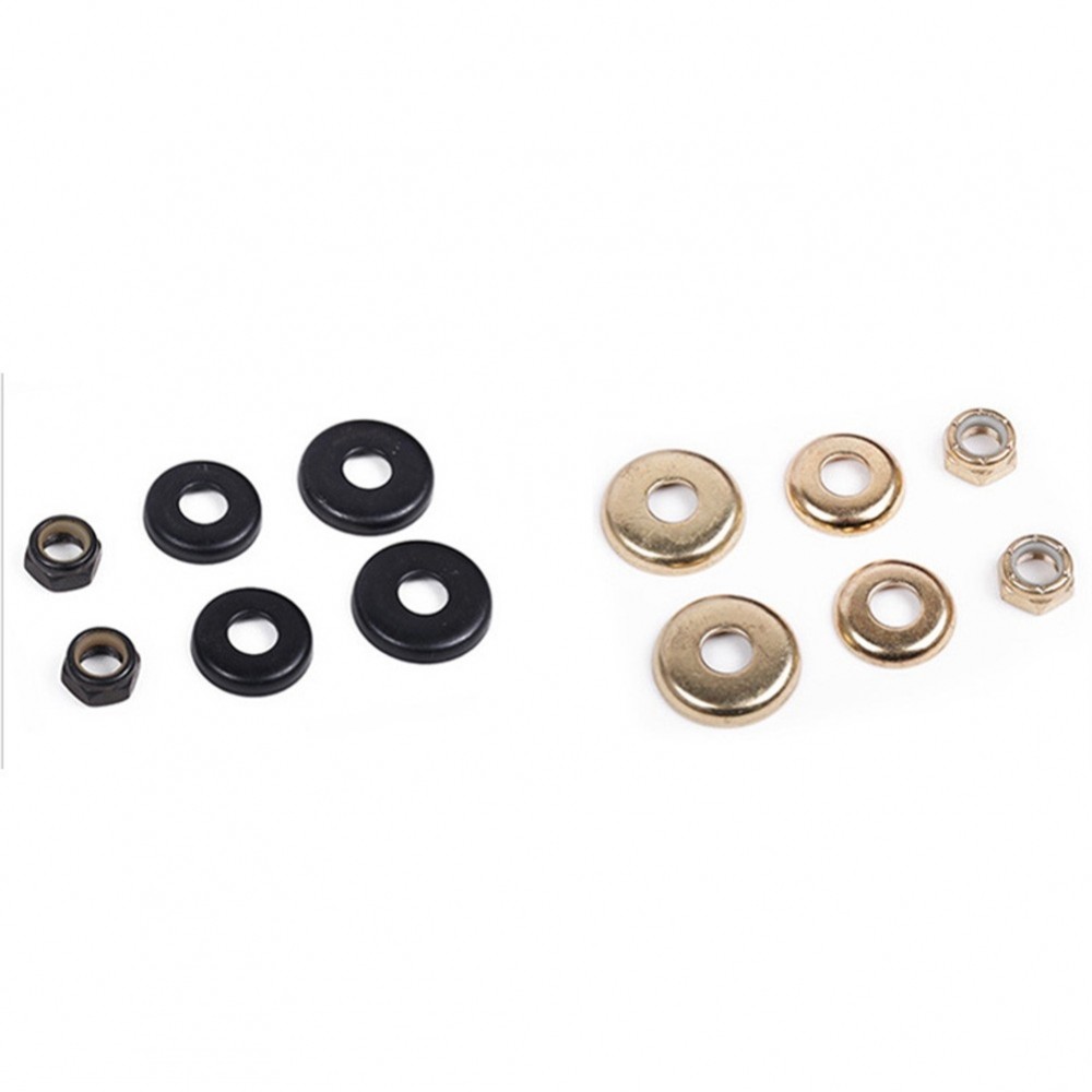 Longboard Skateboard Bushings Washers Cup with Nuts Optimal Performance Set 4 ชิ้น