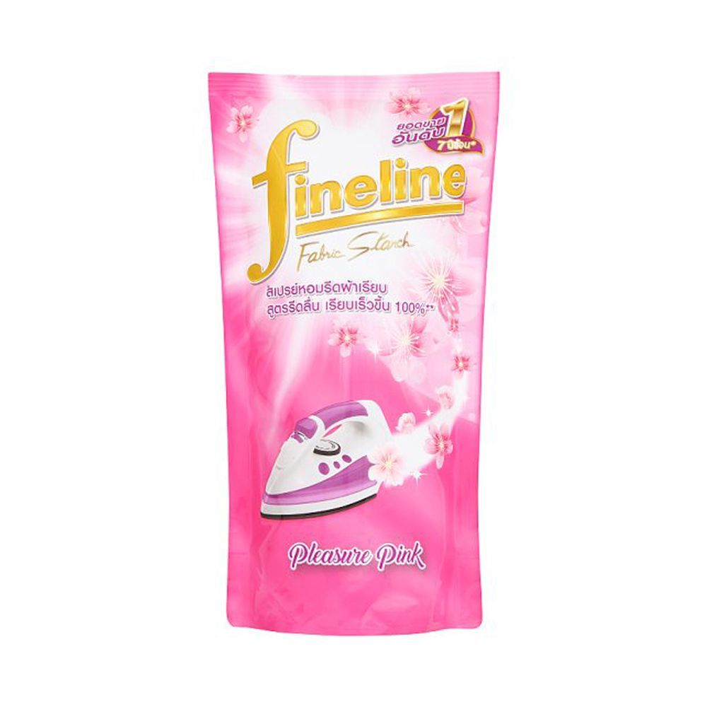[สินค้าส่งด่วน] ไฟน์ไลน์น้ำยารีดผ้าสเปรย์ ชมพู 500มล. FINELINE SPRAY STARCH PINK 500ML.