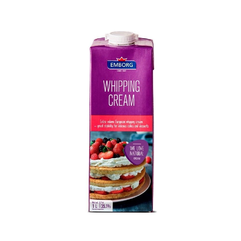 [สินค้าส่งด่วน] เอ็มบอร์ก วิปปิ้งครีม 1 ลิตร EMBORG WHIPPING CREAM 1 L