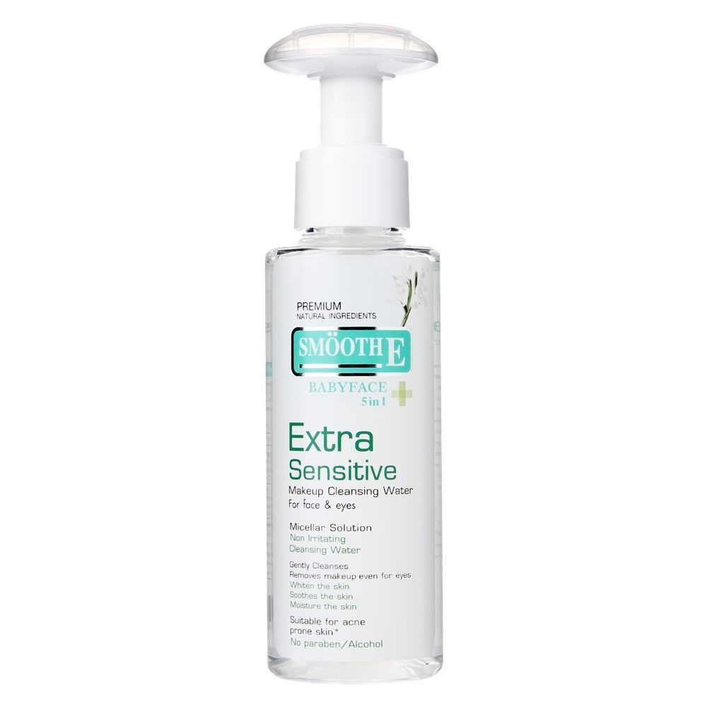 [สินค้าส่งด่วน] สมูทอี เมคอัพ คลีนซิ่ง วอเทอร์ 100มล. SMOOTH E MAKEUP CLEANSING WATER 100ML