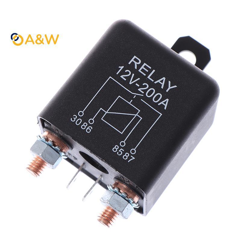 A&W 12V 200 Amp Heavy Duty แยกชาร์จ/Winch รีเลย์สําหรับรถยนต์ Van Boat 4 Pin
