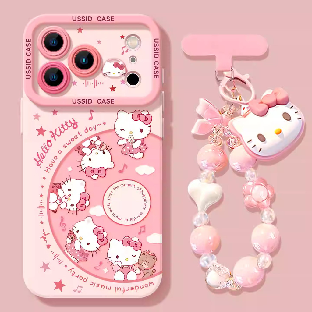 [แมวเพลงสไตล์ใหม่] เคสโทรศัพท์ iPhone น่ารัก 17PROMAX16/15 หญิง 14/13 กันกระแทก 12/11