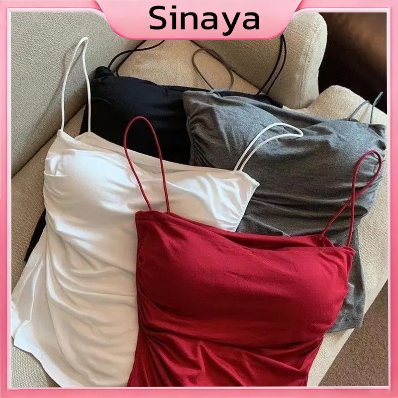 สายเดี่ยว สายเที่ยว แฟชั่น เซ็กซี่ มีฟองน้ำให้ 32-36 ใส่ได้ เสื้อผ้า ผู้หญิง