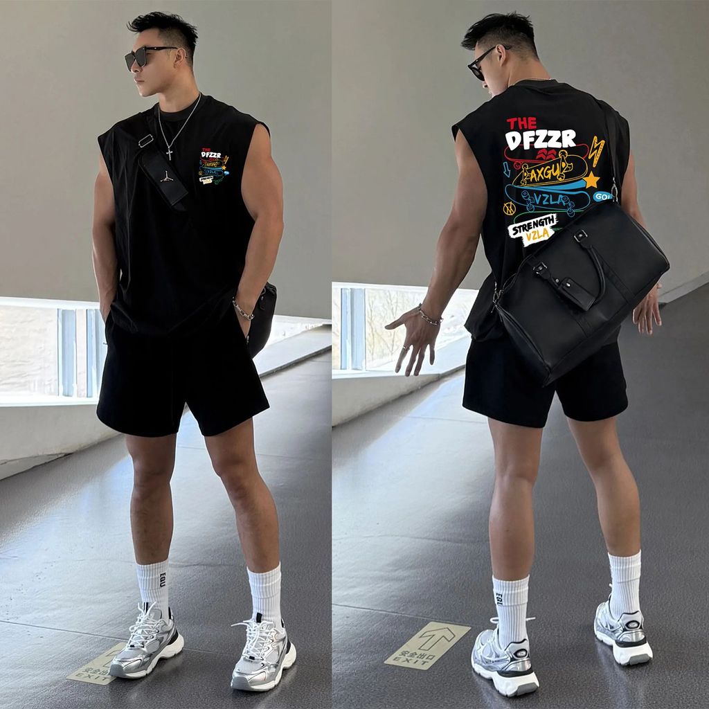 COD✅ (จัดส่ง 24 ชม)เสื้อกล้ามแกะสลักลายใหม่ฤดูร้อน ผ้าฝ้ายหลวมกลม ใส่ได้หลายโอกาส ฮิตติดเทรนด์ไทย