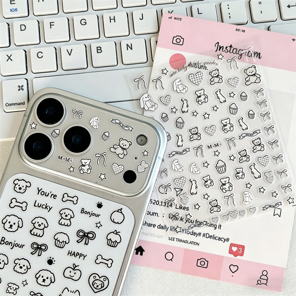 พร้อมส่งในไทย สติกเกอร์นูน 3D การ์ตูน กันน้ำ สติ๊กเกอร์ DIY ไอแพด สมุด แบตสำรอง ไอแพด