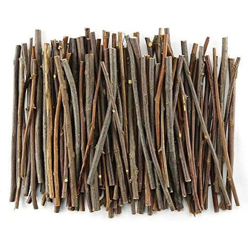 TKOnline 100Pcs 10cm 0.1-0.2 Inch in Diameter Wood Log Sticks for DIY Crafts Photo Props Craft Stick