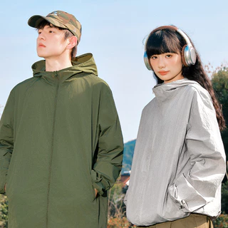 YOOSTRY เสื้อกันแดด UPF100+ มีรูระบายอากาศ ผ้าเย็นสบาย มีฮู้ด ไซซ์ใหญ่ M-4XL