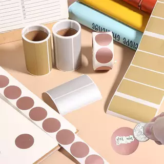 [Bestgogo-t] 300 ชิ้น/ม้วนรอยขีดข่วนฉลาก Secret Code Cover Stiers Self-Adhesive Stier การ์ดกิจกรรม Scratch-off Stiers