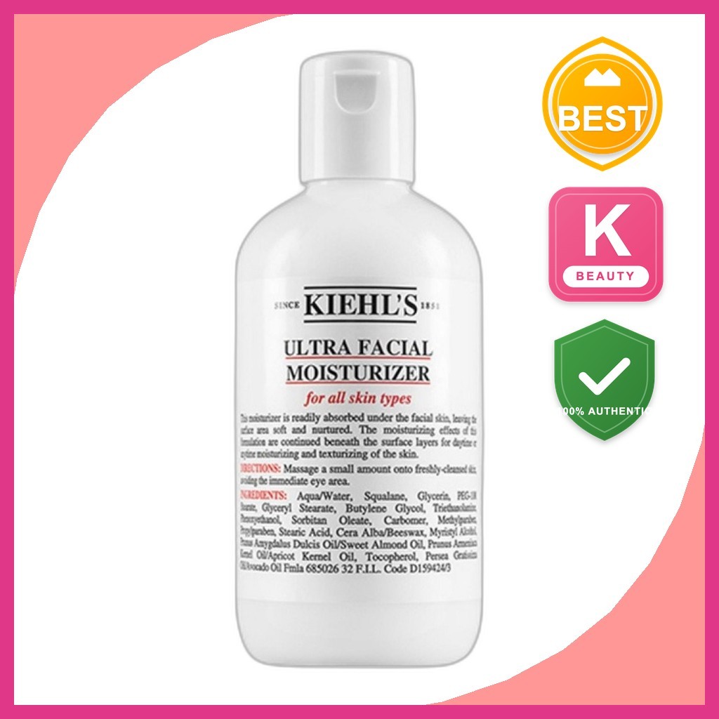 [kiehls] Ultra Facial Moisturizer Lotion, 250ml, 1pc / Korean Moisturizer Lotion / สูตรบางเบา by K-D