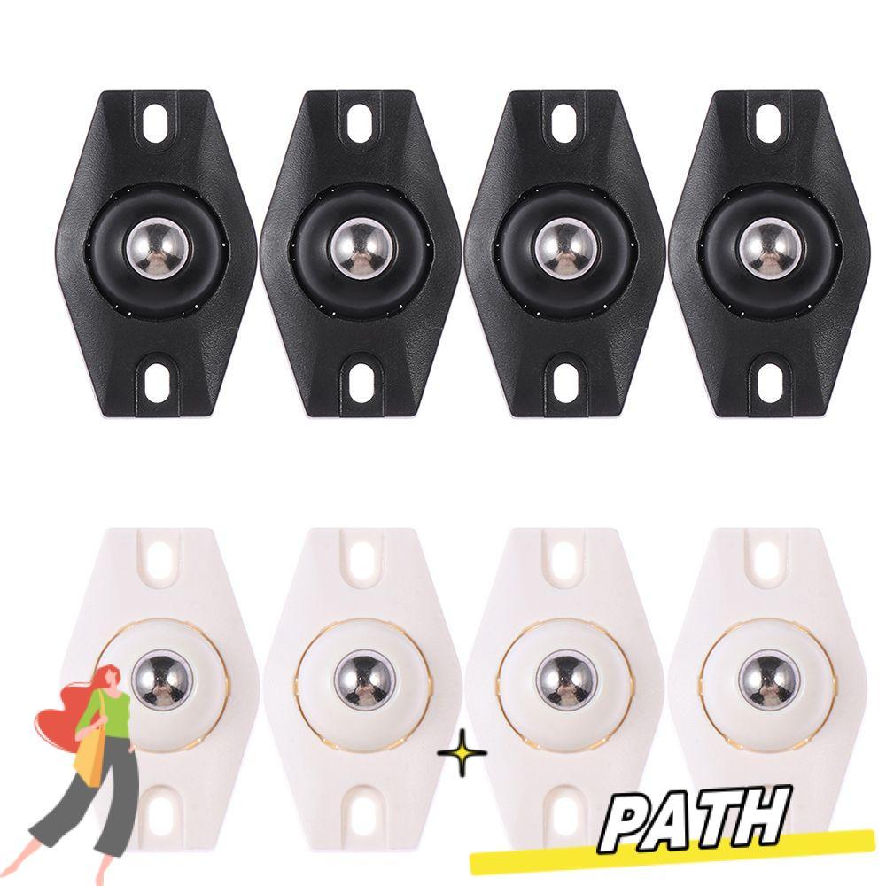 PATH 4 ชิ้น Mini Universal Pulley Mini หมุนล้อกล่อง Roller กล่องเก็บสะดวก 360o Universal ล้อ