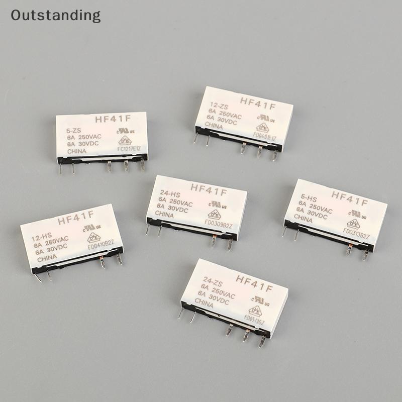 HF41F-24-ZS HF41F-12-ZS HF41F-5-ZS HF41F-5-HS HF41F-12-HS HF41F-24-HS รีเลย์อุตสาหกรรม Subminiature 