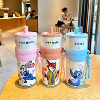 แก้วน้ำเก็บความเย็นสแตนเลส 316 ขนาด 710 มล. พร้อมหลอดดูด เหมาะสำหรับพกพาในรถยนต์ และมีสายสะพาย