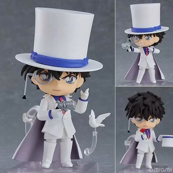 2026 สไตล์ใหม่รุ่น Q Nendoroid Conan 1412#怪盗基德手办摆件 ฟิกเกอร์อนิเมะ Kid Kuroha Kuaidou20260507