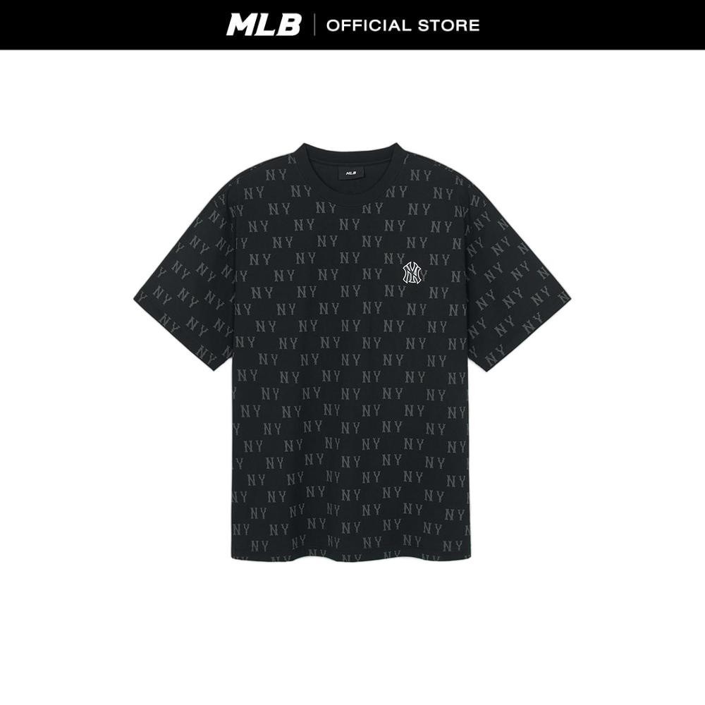 MLB เสื้อยืด ยูนิเซ็กส์ Classic Monogram All-Over Printed Over Fit T-Shirts รุ่น 3ATSM0354 50BKS สีด